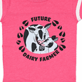 thumbnail image 4 of Inktastic Future Dairy Farmer with Cute Black and White Holstein Cows Boys or Girls Baby Bodysuit, 4 of 5