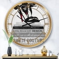 thumbnail image 2 of DesignArt Fashionista Reads 3 Large Wall Clock, 2 of 2