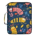 thumbnail image 2 of Haosy Accordion File Organizer Zipper Binder 500 Sheet 6-Tab Expanding File Folder Multi-Pocket 1.2 Inch 3 Ring Cute Hand Drawn Bug, 2 of 7