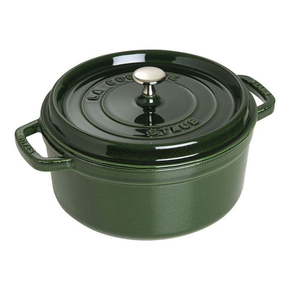 5.5 qt, Round, Cocotte, Basil