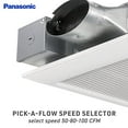 thumbnail image 2 of Panasonic FV-0510VS1 WhisperValue Multi-Flow Bathroom Fan, White, 2 of 2