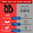 thumbnail image 5 of Synthetic Soft Shackle & Winch Recovery Ring Kit, 1/2'' x 22'' Recovery Soft Shackle(56,000Lbs Breaking Strength), Snatch Recovery Ring for ATV UTV Off-Road Vehicles (Shackles+ Red Ring), 5 of 7