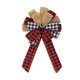 thumbnail image 1 of TQEHS Lazos navideños grandes para coronas, lazos para coronas navideñas con forma de camión de árbol, lazos de copos de nieve de Navidad para adornos de arpillera natural E9G2, 1 of 6