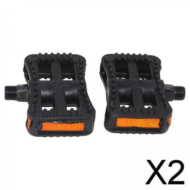 2x Juego de Pedales de Bicicleta Eléctrica, Antideslizante, Ancho, Plano, Ligero, con Reflectores, Pedales de Bicicleta Eléctrica, Accesorios de Cicli 2 piezas