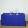 thumbnail image 2 of Balsa Circle Royal Blue Patriotic Veterans Day 6 feet Fitted Tablecloth Polyester 4th of July Event Linen, 2 of 6