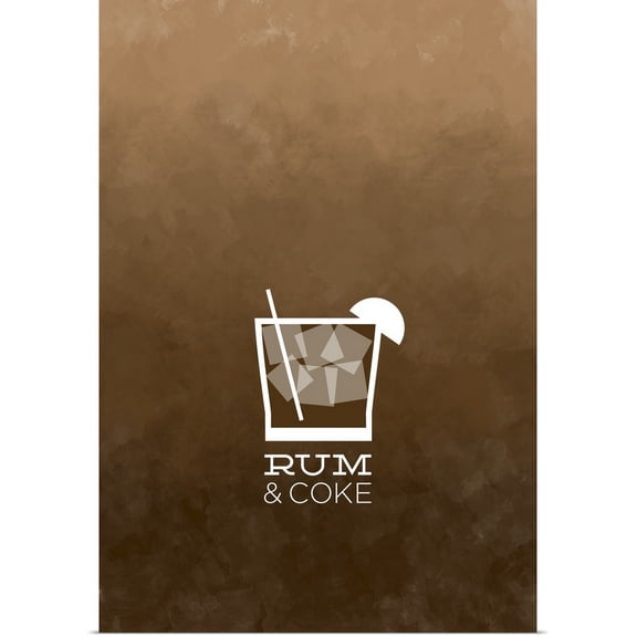 Great BIG Canvas | "Rum and Coke" Art Print - 24x36