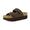 Olive, variant on Plane Comfortable Platform Womens Sandals with Double Buckle Straps and Genuine Suede Cushioned Footbed, Wide Widths Available