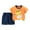 B0743-Orange, variant on NIEWTR Toddler Baby Boy Girls Summer Outfits Short Sleeve T-Shirt   Short Pants 2PCS Set Casual Clothes Summer Pjs For 18-24 Months 2t 3t 4t 5t 6t Children's Day Gift 2PCS Set ,5-6 Years