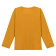 thumbnail image 4 of Cethrio Girls Long Sleeve Tops, Casual Crewneck Loose Fit Pullover Spring Blouses Yellow Size 10-12, 4 of 7