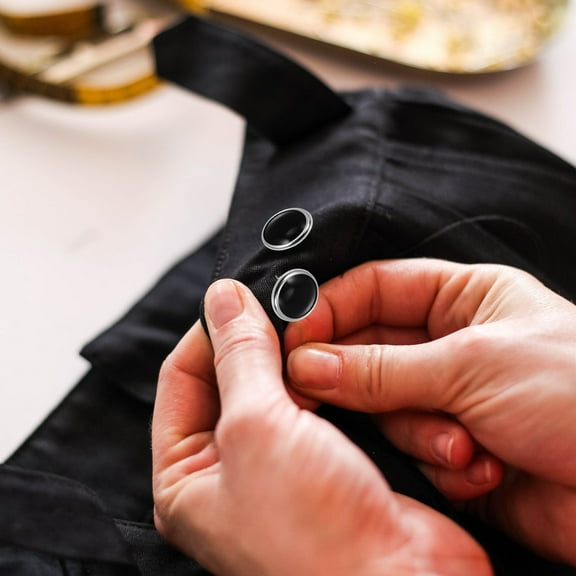 Soimiss 50Sets Snap Fastener Tool Kit Black Alloy for DIY Clothing and Crafts