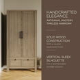 thumbnail image 6 of Maven Lane Vaughn Rustic Wooden Cabinet in Weathered Grey Finish, 6 of 7