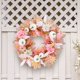 thumbnail image 4 of Corona de Acción de Gracias con calabaza blanca para colgar en la puerta o ventana, decoración festiva, guirnalda de ramas secas., 4 of 7