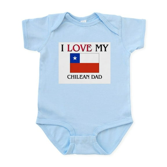 CafePress - I Love My Chilean Dad Infant Bodysuit - Baby Light Bodysuit, Size Newborn - 24 Months