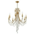 thumbnail image 6 of 8 Light Chandelier-Hand Cut Crystal Type-Antique Silver Finish   -Traditional Installation Crystorama Lighting Arc-1908-Sa-Cl-Mwp, 6 of 10