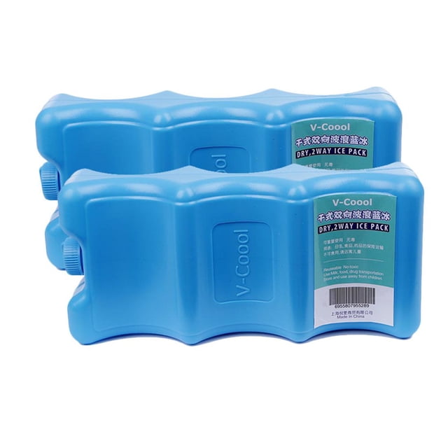Assiette à Glace à injection d'Eau 2 Pcs, Blocs de Glace de Forme Profilée, Bouteilles de Lait Maternel, Rangement pour Lait Maternel, Réutilisable, Canette, Soda, Bière, Refroidisseur
