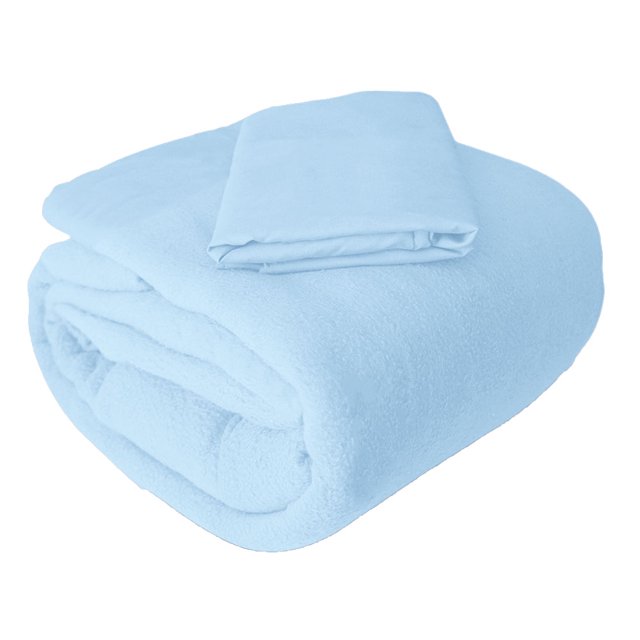 Juego de sábana Individual Polar Térmica, súper Ligera, cómoda y Caliente, Ideal para Noches de frío "Cielo" Melocotton Invernal