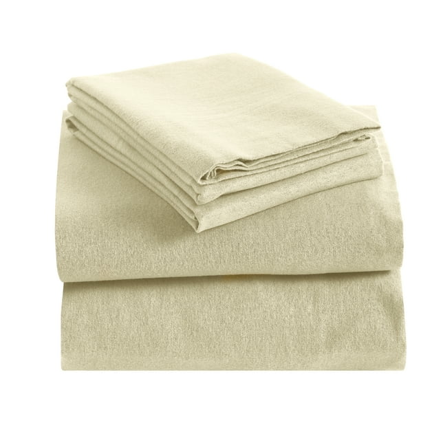 Blue Nile Mills Cotton Flannel Deep Pocket Fleur De Lis Solid Sheet Set Califnia King Ivy Walmart Com Walmart Com