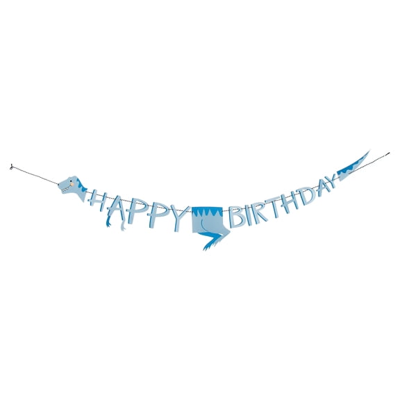 Blue Dinosaur Happy Birthday Party Banner, 5', by Way To Celebrate