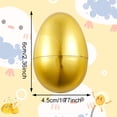 thumbnail image 2 of 36 Pieces Golden Metallic Easter Eggs 2.3" in Gold Color for Filling Specific Treats, Easter Theme Party Favor, Easter Hunt, Basket Stuffers Fillers, Classroom Prize Supplies Toy, 2 of 7