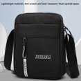 thumbnail image 2 of Vintage Waterproof Shoulder Bag Men Fashion Crossbody Bags Large Capacity Simple Travel Student Computer Bag Mini Purse Handbag, 2 of 11