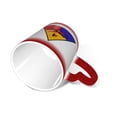 thumbnail image 2 of Taza de café de cerámica para veteranos de la 4.ª División Blindada del ejército de EE. UU., taza de té mágica para la oficina, hogar, taza de cielo estrellado que cambia de color sensible al calor,, 2 of 5