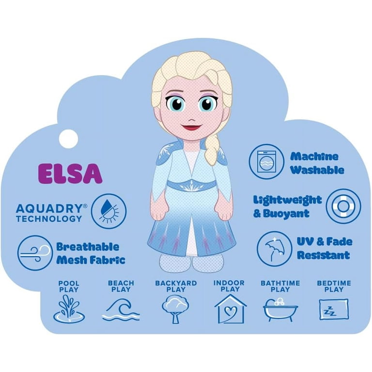 WAHU Aqua Pals Disney Classic Elsa Plush Water Toy for Kids Ages 2