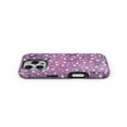 thumbnail image 4 of DesignSkinz Scratch-Resistant Hard Slim Case Compatible with iPhone 16 Plus (Compatible with MagSafe) - White Polka Dots Over Purple Pink Paint Mix, 4 of 9