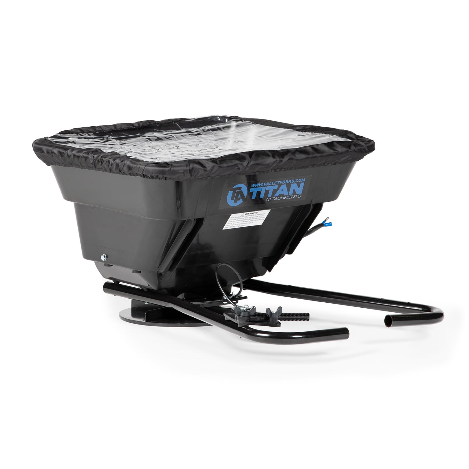 Titan Attachments 12 Volt ATV/UTV Broadcast Spreader, 80 LB Capacity, With Rain Cover