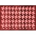 thumbnail image 1 of Ahgly Company Indoor Rectangle Abstract Red Modern Area Rugs, 2' x 5', 1 of 4