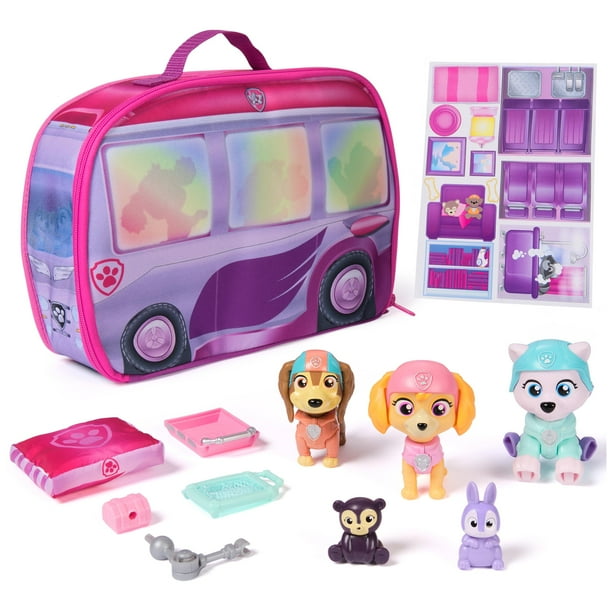 Set de juguetes de rescate Paw Patrol Skye's World Pupcation con RV