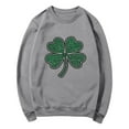 thumbnail image 6 of Womens St Patricks Day Tops Casual Crewneck Sweatshirt Shamrock Long Sleeve Shirt St Patricks Day Shirts Womens Green Top, 6 of 7
