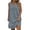Gray, variant on Plus Size Dresses For Women Linen Cotton Sleeveless Dress Above Knee Length Women Dresses V Neck Button Decor Summer Dress Casual Shift Sundress