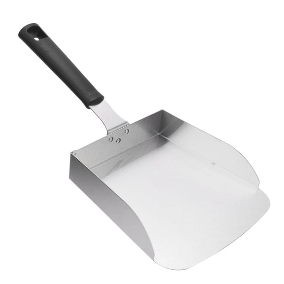 YAHHU Stainless Steel Griddle Food Mover – BBQ Grill Shovel with Ergonomic Handle for Stir‑Fry & Food Transfer