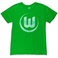 thumbnail image 2 of Men's 1863FC  Neon Green VfL Wolfsburg Mono Crest Slub T-Shirt, 2 of 3