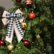 thumbnail image 2 of Nudo de Navidad JM árbol de Navidad colgante guirnalda decoraciones con lazo artesanía de arpillera negro, 2 of 6