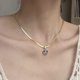 thumbnail image 3 of 26 Collar Inicial Forma Redonda 26 Alfabeto Cadena Collar A Z 26 Alfabeto Inicial Collares de Oro para Mujeres Niñas, 3 of 3