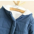 thumbnail image 5 of ZQGJB Fall Winter Thickened Warm Coat for Women Casual Long Sleeve Full Zipper Button Hooded Jackets Tops Trendy Sherpa Fleece Plush Lined Hoodie Outwear with Pocket Blue M, 5 of 7