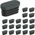 thumbnail image 1 of Tapas de plástico para patas de muebles Tapas ovaladas para patas de sillas Tapas de plástico para patas de muebles Tapas ovaladas para sillas de trampolín 20 piezas (20 x 40 mm), 1 of 5