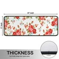 thumbnail image 5 of Kitchen Rugs Sets Of 2,Pioneer Flower Floral Print Pattern Anti Fatigue Kitchen Mat Rugs Non Slip Washable,Decorative Kitchen Floor Mats for Kitchen,Sink,Laundry,17"x47"+17"x47", 5 of 5