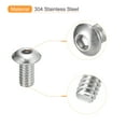 thumbnail image 4 of #8-32x5/16" Button Head Socket Cap Screws, 100 Pack 304 Stainless Steel Screws, 4 of 5