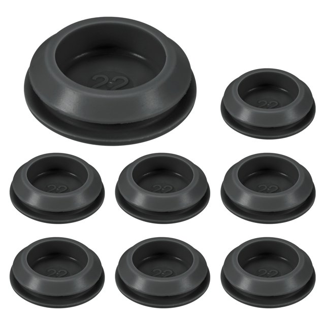 Uxcell 8-Packs Tapones de Silicona, Tapones de Agujeros con Bloqueo a Presión para Agujeros de 22-24mm, Tapones de Goma para Agujeros Redondos Impermeables