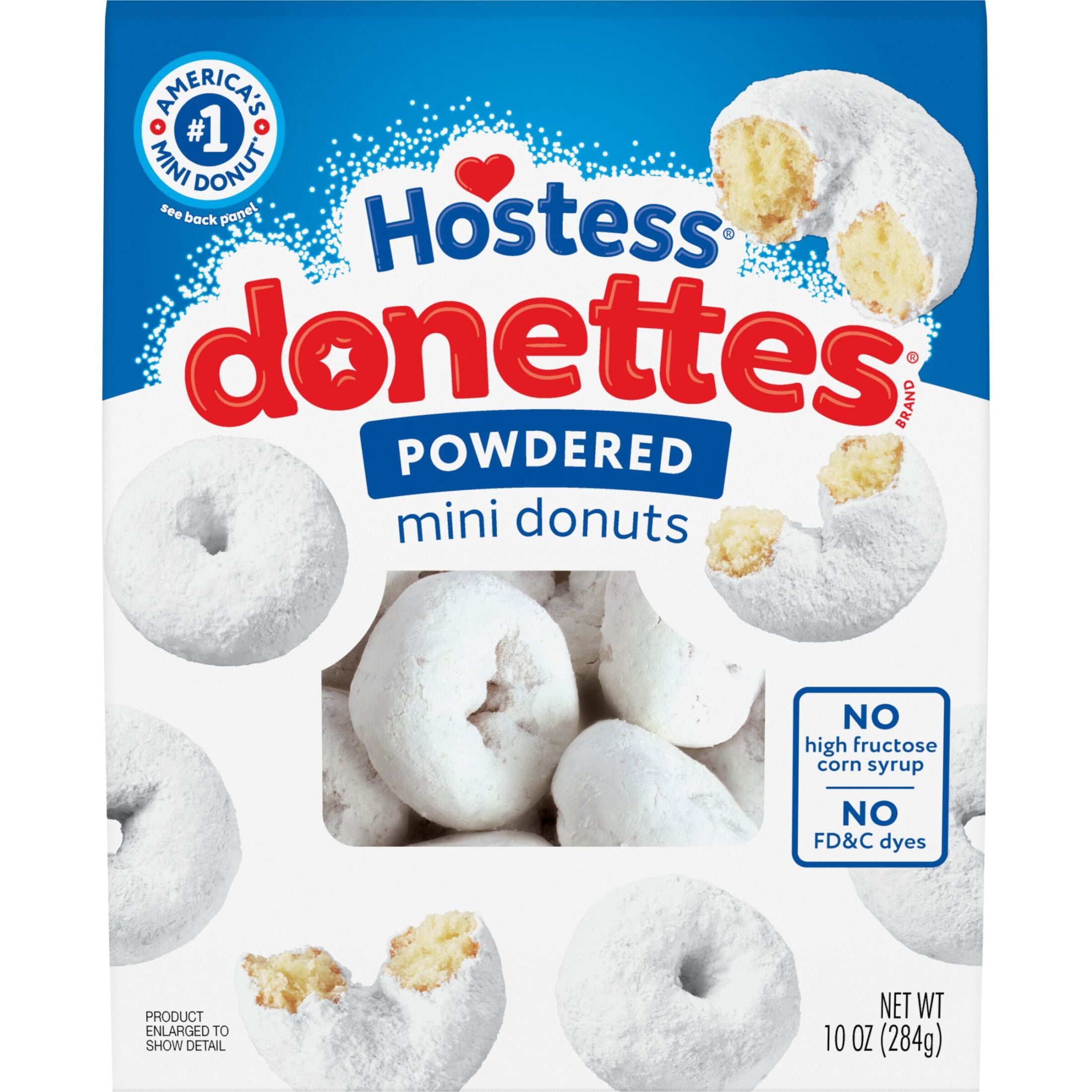 Hostess Donettes, Powdered Mini Donuts, 10 oz Bag