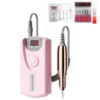 Nail Drill Set ネイルマシン ピンク Portable Nail Drill Set, Nail Drill Machine Professional 2200