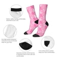 thumbnail image 4 of Honeii Breast Cancer Awareness (3) Print Adult Socks,Crew Socks,Casual Calf Socks,Daily Wear Socks for Men & Women, Perfect for Sports, Casual and Everyday Use, 4 of 6