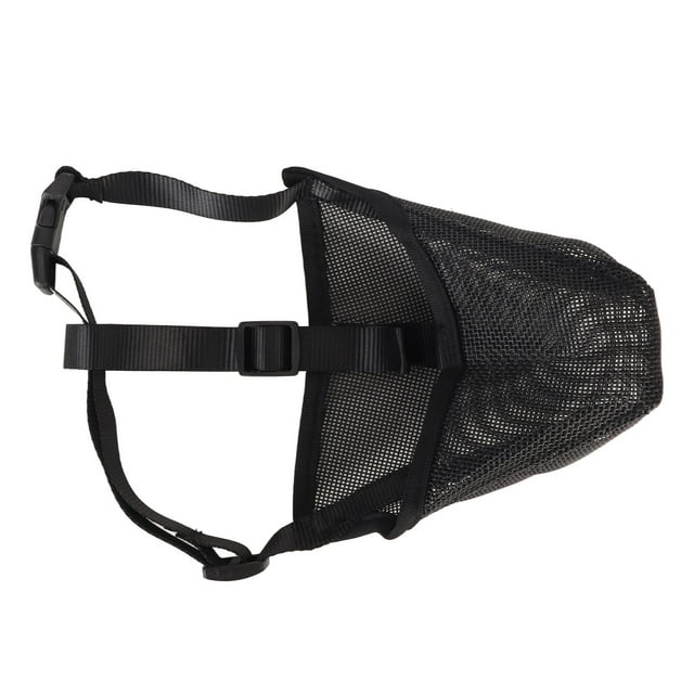 Dog Mesh Muzzle, Adjustable Breathable Fully Covered Foldable Dog Muzzle Durable Comfortable For Biting XS,S,M,L,XL