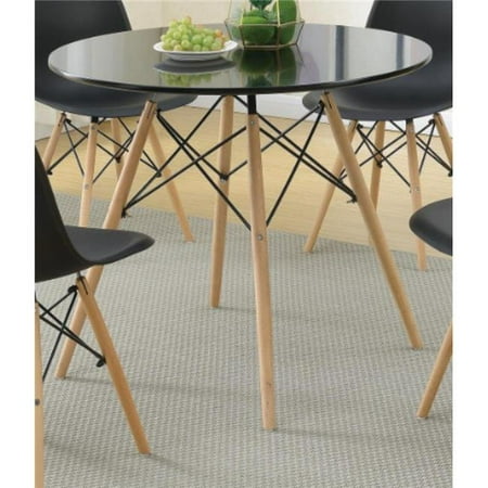 Round Dining Table With Metal Legs, 36 Round Glass Top Dining Table