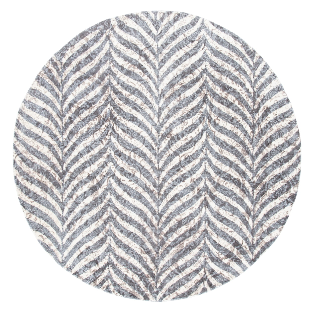 SAFAVIEH Restoration Vintage Delmar Abstract Area Rug, Grey/Ivory, 3' x 5'