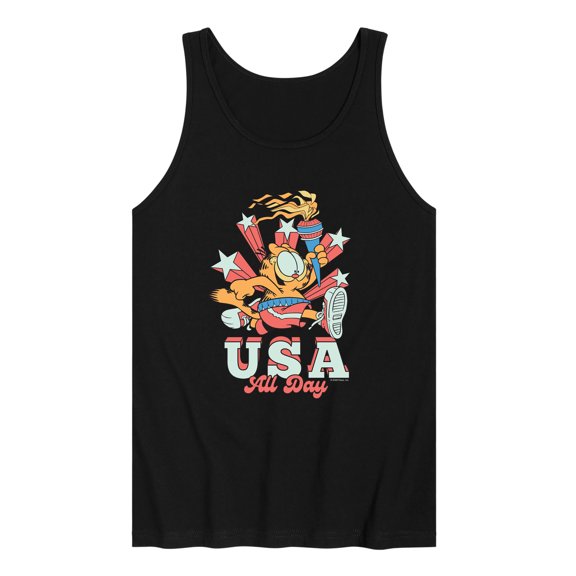Garfield - USA All Day - Men's Sleeveless Graphic Tank