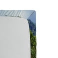 thumbnail image 2 of Ambesonne Landscape Fitted Sheet, Tropical Wild Animals, Queen Size, Fern Green Pale Blue, 2 of 2