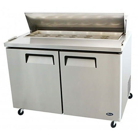 - Atosa USA MSF8302 Stainless Steel Sandwich/Salad Prep Table 48-Inch Two Door Refrigerator